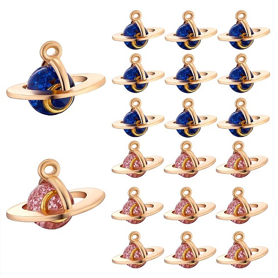 20Шарм из планет из сплава 3Шарм из d планет с подвеской в виде луны и вселенной для изготовления ювелирных изделий, ожерелий, серег, ремесел