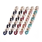 Handmade Curb Chains, Twisted Chains, with Acrylic Linking Rings and CCB Plastic Linking Rings, for Jewelry Making