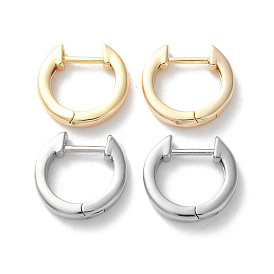 Rack Plating Brass Hoop Earrings, Long-Lasting Plated