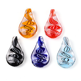 Подвески лэмпворк ручной работы, слеза