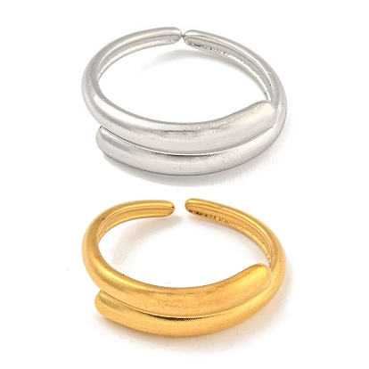 Ионное покрытие (IP) 304 обходная открытая манжета из нержавеющей стали для женщин