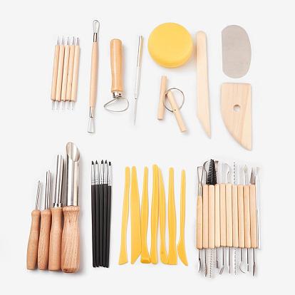 40 шт / комплект керамическая керамика глина модель домашнее ремесло искусство, нож для круглых отверстий, инструмент для керамической керамики, инструмент для пластиковой глины, искусство