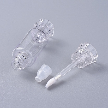 BENECREAT Transparent Small Plastic Bottles, Lip Gloss Bottles, Adorable Candy