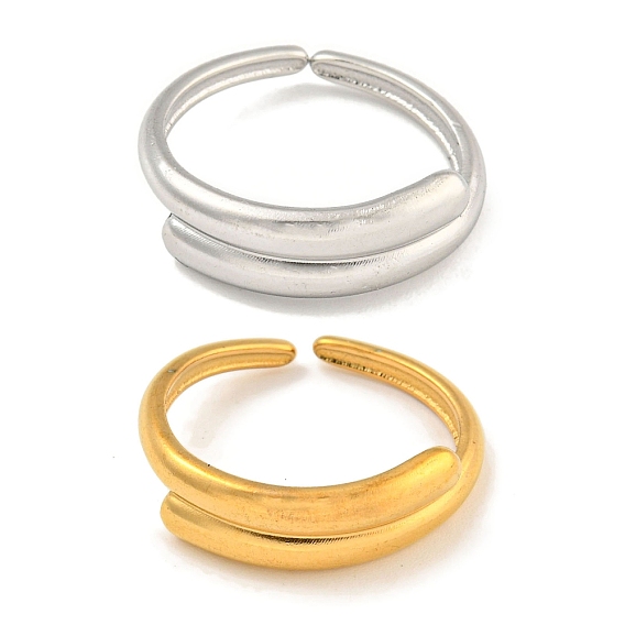 Ионное покрытие (IP) 304 обходная открытая манжета из нержавеющей стали для женщин