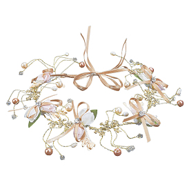 1Наконечник из полиэфирного сплава с полимерной и полиэфирной оболочкой, Аксессуары для волос для свадебной вечеринки, заколки-украшения для волос для женщин и девушек, бантом