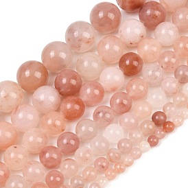 Натуральные бусины из персидского нефрита розового цвета в форме цветка персика, гладкий круглый