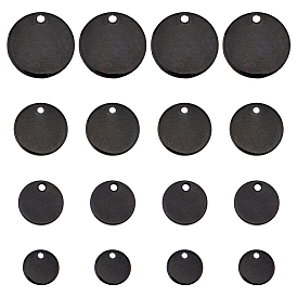 60 шт 3 стиль 304 подвески из нержавеющей стали, штамповка заготовок тегов, плоско-круглые