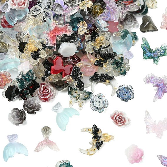 200шт. украшения из смолы для ногтей, разнообразные