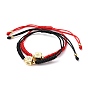 Adjustable Nylon Thread Braided Bead Bracelets, with Golden Plated Brass Micro Pave Cubic Zirconia Beads, Cube with Star