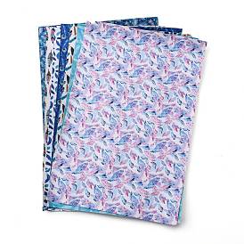 Tela de cuero pu, accesorios de la ropa, para la artesanía bricolaje, dibujo de pluma