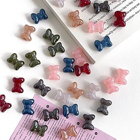 Opaque Acrylic Beads, Bowknot