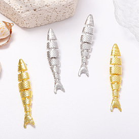 Zinc Alloy Fish Stud Earrings for Women