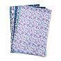 PU Leather Fabric, Garment Accessories, for DIY Crafts, Feather Pattern