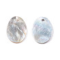 Pendentifs shell akoya naturel, pendentif coquillage nacre, charme ovale