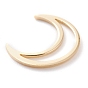 Brass Linking Rings, Long-Lasting Plated, Moon