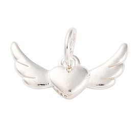 925 подвески в виде крыльев сердца из стерлингового серебра, с соединительным кольцом и 925 штампом