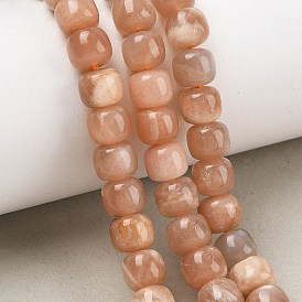 Натуральный Sunstone бисер пряди, бочкообразные бусины старого образца