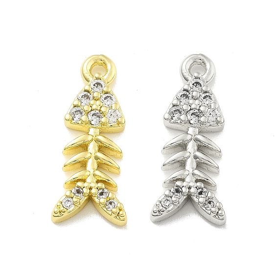 Стойка металлическая латунная микропрофилированная кубическая циркония подвески, Очарование рыб, без свинца и без кадмия, долговечный