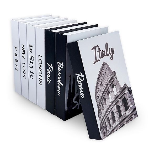 7шт. 7 стили бумаги фальшивая книга, книга по моделированию и моделированию, Домашняя жизнь книжная полка опора дисплей украшения