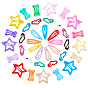 80 шт. 4 стили: сердце, звезда, кость и капля, стальные заколки для волос