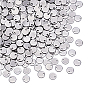 500Pcs 304 Stainless Steel Stamping Blank Tag Pendants, Flat Round