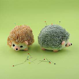 Hedgehog Shape Sewing Pin Cushions, for Cross Stitch Sewing Accessories