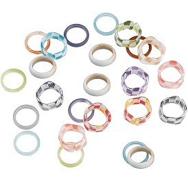 3 Estilos de anillos de resina y acrílico para mujer