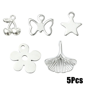 5шт 5 стили 201/304 подвески из нержавеющей стали, разнообразные