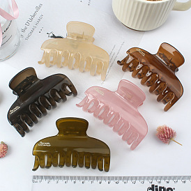 Большая заколка для хвоста, простые аксессуары для волос для взрослых – минимализм, верхний клип.