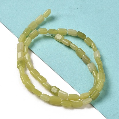 Natural Lemon Jade Beads Strands, Rectangle