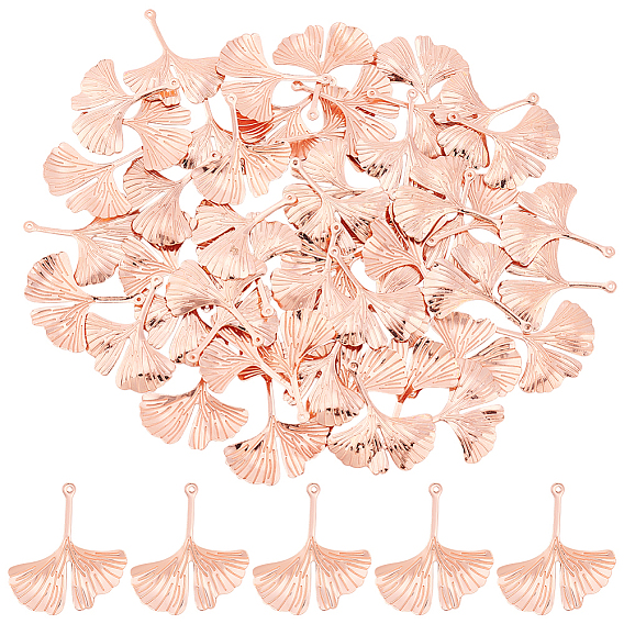 Латунные подвески, гинкго лист