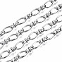 304 Stainless Steel Oval Link Chains, with Spool, Unwelded