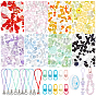 DIY Mobile Phone Strap Kits, including Elastic Crystal Thread, Zinc Alloy Swivel Clasps, Acrylic Beads