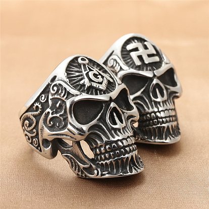 Stainless Steel Joint Rings, Skull