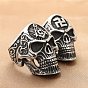 Stainless Steel Joint Rings, Skull