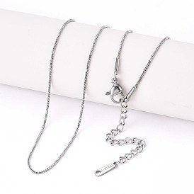 1мм 304 из нержавеющей стали змея цепи ожерелья