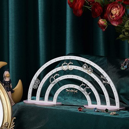 Акриловые серьги выставочные витрины, радуга