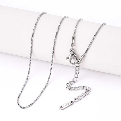1мм 304 из нержавеющей стали змея цепи ожерелья