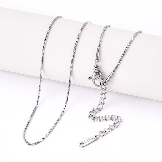 1мм 304 из нержавеющей стали змея цепи ожерелья