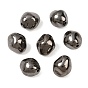 Opaque Acrylic Beads, Gunmetal Plated