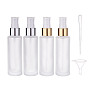 Perfume Bottles Sets, with Frosted Glass Spray Bottle, Mini Transparent Plastic Funnel Hopper and Disposable Plastic Dropper