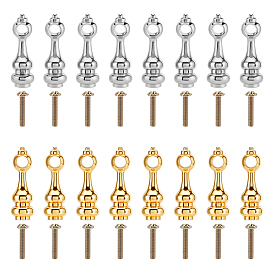 16 сумки 2 цвета, балясины для перил винного шкафа из сплава, с винтом, угловые кронштейны для шкафа.