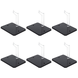 Прямоугольные пластиковые подставки для кукол, держатель для демонстрации фигурок для подключения