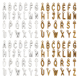 8набор 2цветные подвески из сплава в тибетском стиле, без кадмия и без свинца, алфавит, Письмо ~ Z