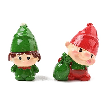 Рождественские эльфийские скульптуры из смолы, витрины, украшения, для домашнего офисного стола