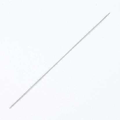 Iron Beading Needle, with Hook, For Quartz Gemstone Beads, Bead Threader