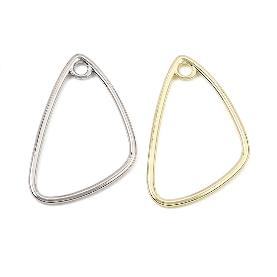 Alloy Pendants, Triangle Charms, Rack Plating, Cadmium Free & Nickel Free & Lead Free