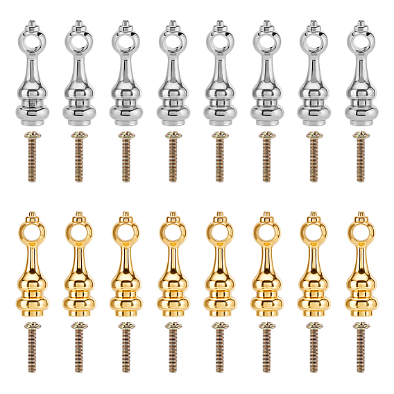 16 сумки 2 цвета, балясины для перил винного шкафа из сплава, с винтом, угловые кронштейны для шкафа.