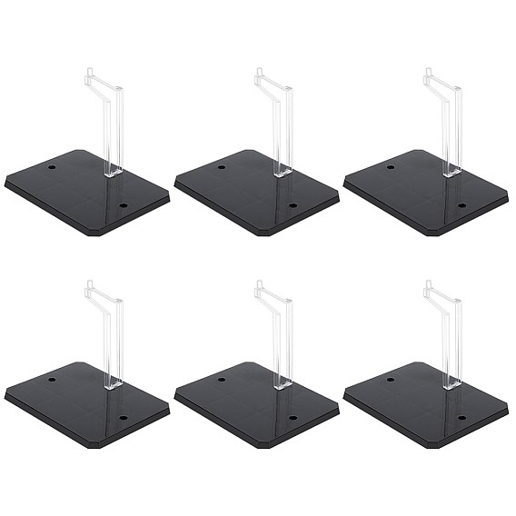 Прямоугольные пластиковые подставки для кукол, держатель для демонстрации фигурок для подключения