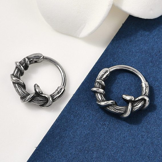 Змея 316 серьги-кольца из хирургической нержавеющей стали, кольца для носа